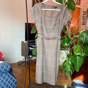 Banana Republic Plaid Pencil Dress